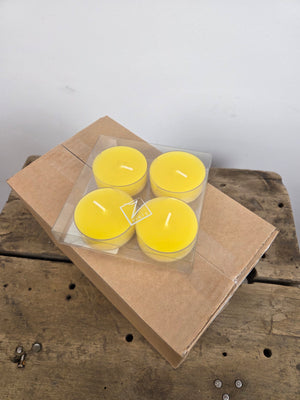 Store Telys | Citron gul