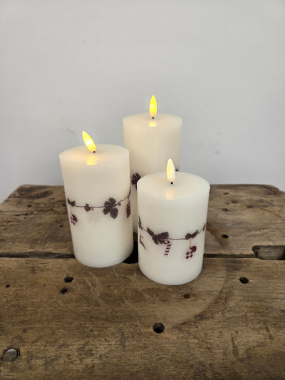 Jule-LED lys med fjernbetjening | Sæt af 3