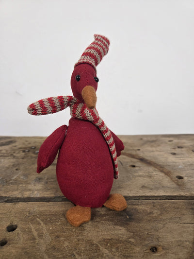 Julegås med hue | Rød