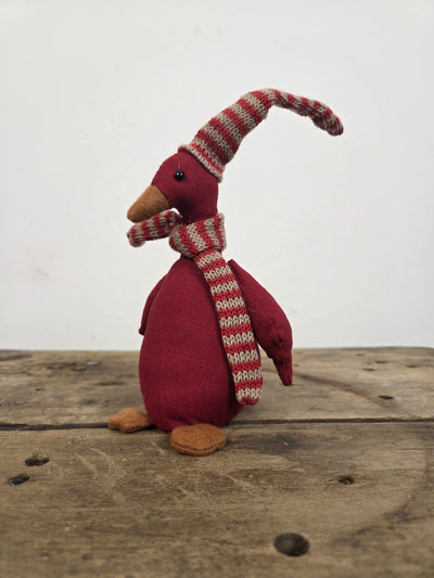 Julegås med hue | Rød