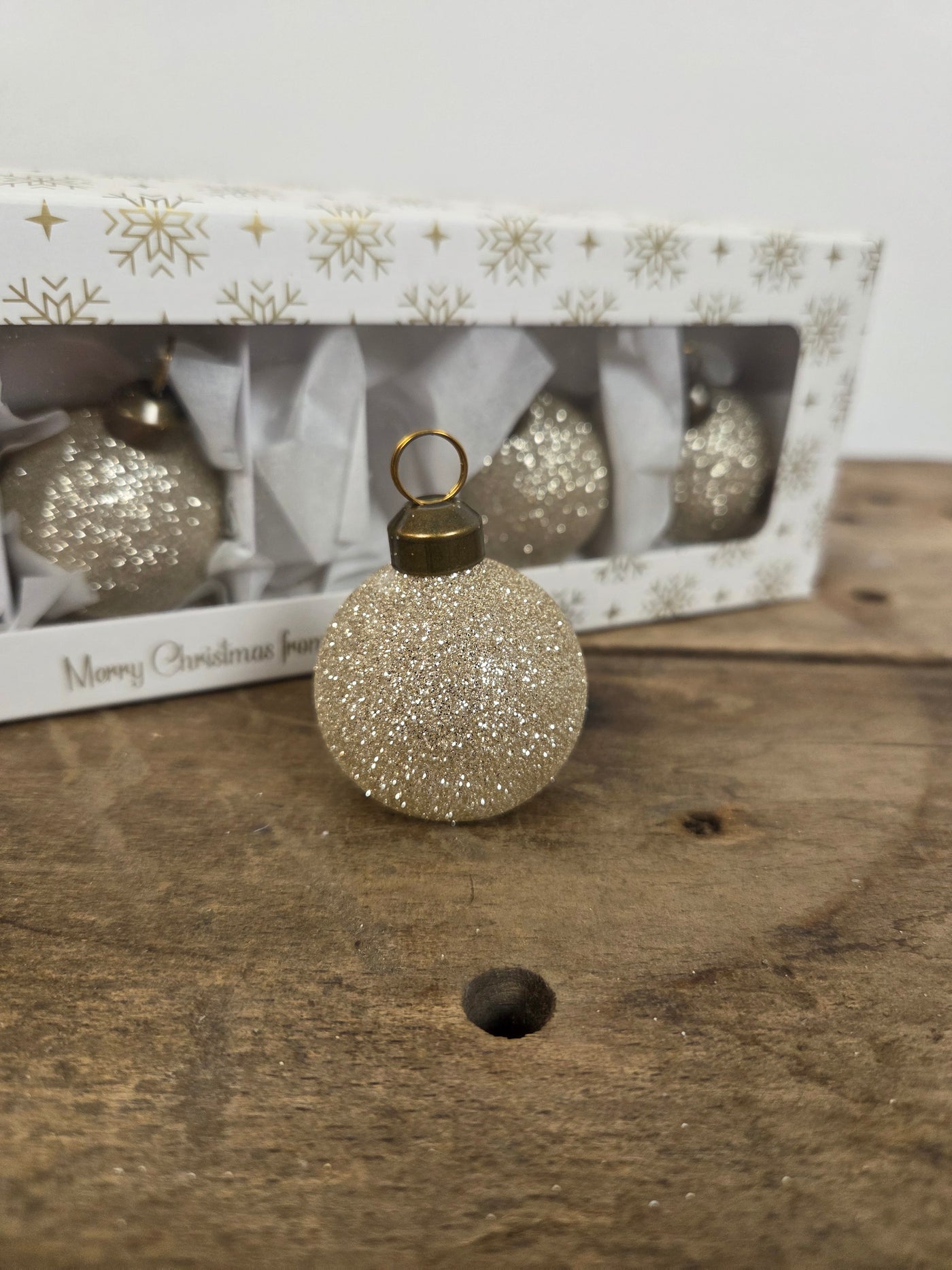 Julekugle Bordkortholder
