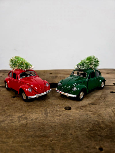 Julebil med Juletræ på taget