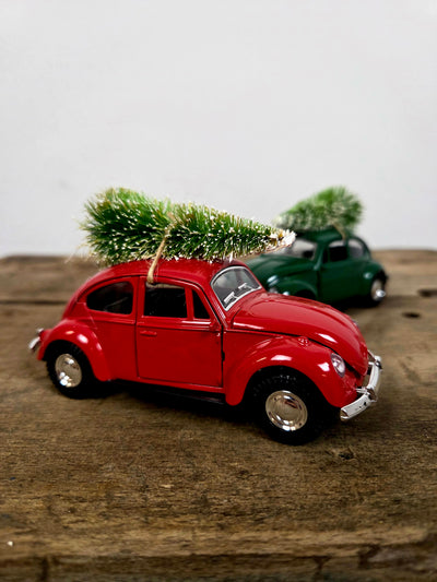 Julebil med Juletræ på taget