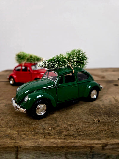 Julebil med Juletræ på taget