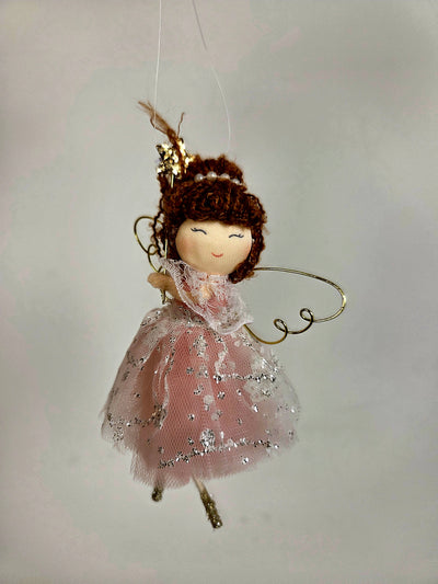 Jule engel med tyldskørt | Hængende