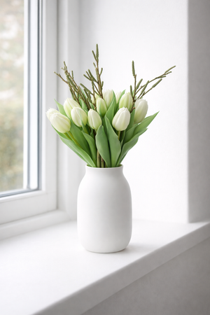 Tulipan Buket - 7 styk | Hvid