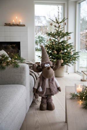 Stor Stående Julefigur | Elg, 62 cm