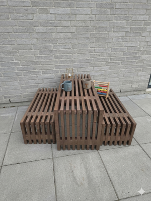 Bord-bænkesæt til Børn | Brunbejdset