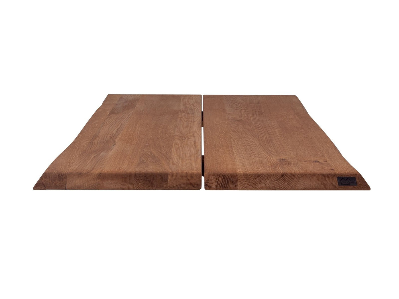 Plankebord i massiv eg | Model Curve Med X-Base i Eg