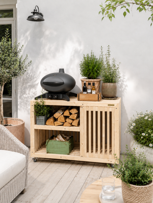 Luksus Grillbord med Gasflaskeskjuler | Nye Traller