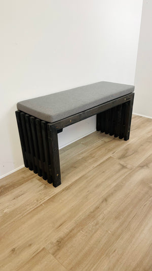 Klassisk Stofhynde til Trallebænk | Lysegrå | 36 cm bred