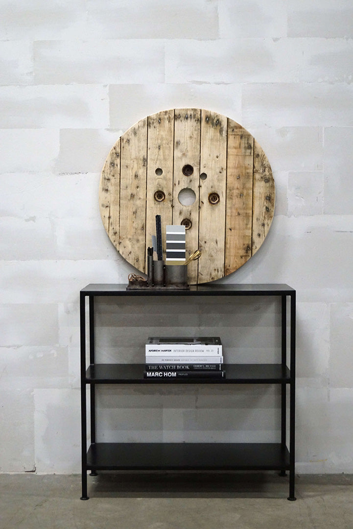 Seattle industriel sort jernreol | Lav
